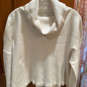 Madewell Cream Cowl Neck Sweater